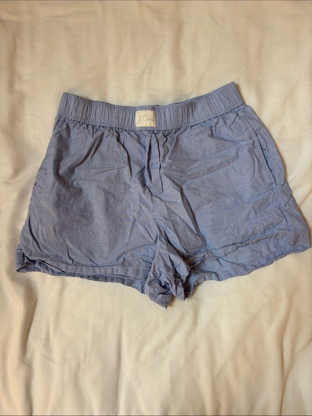 J. Crew Light Blue Cotton Boxer Lounge Shorts